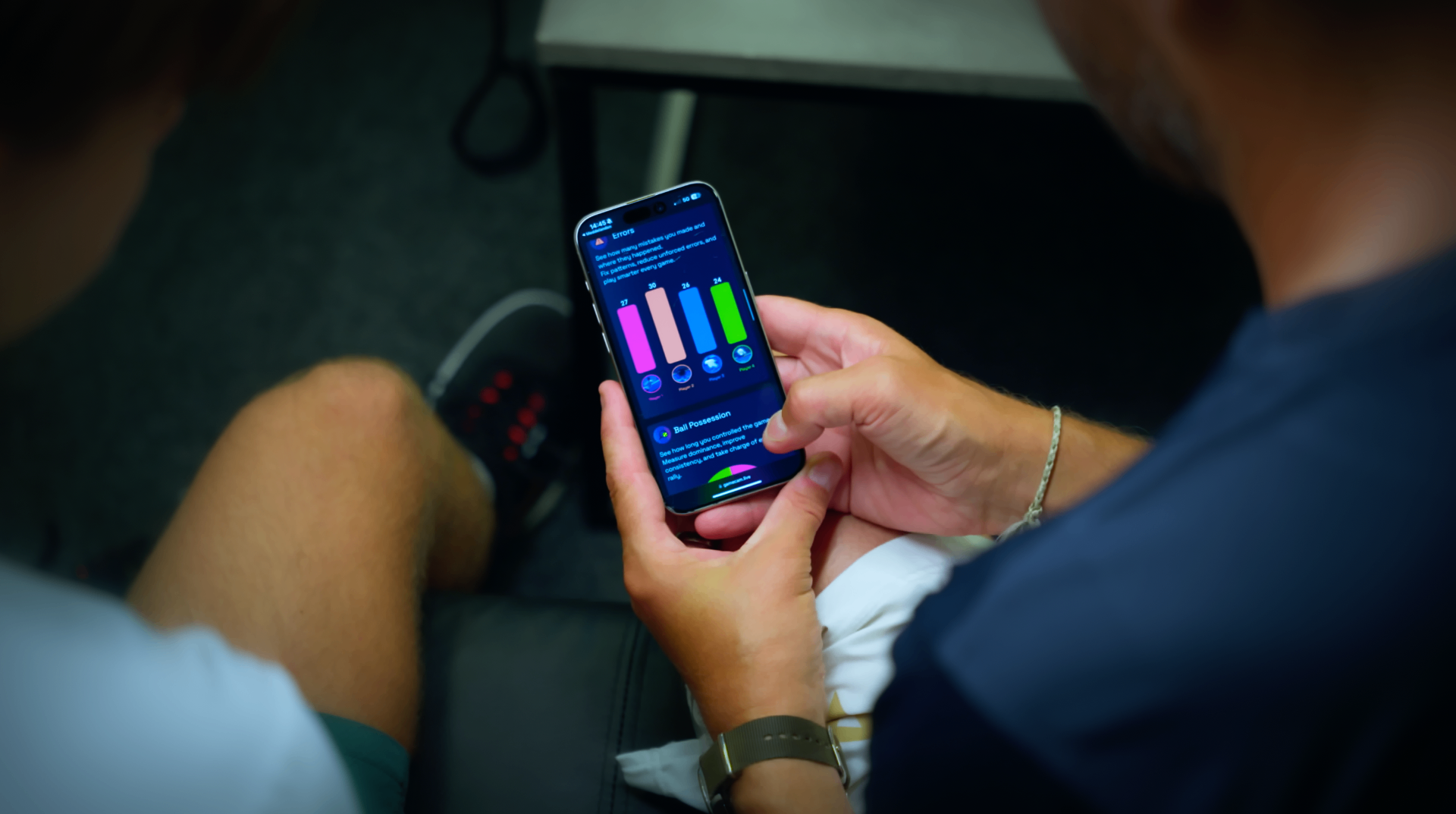 AI report — shot bars