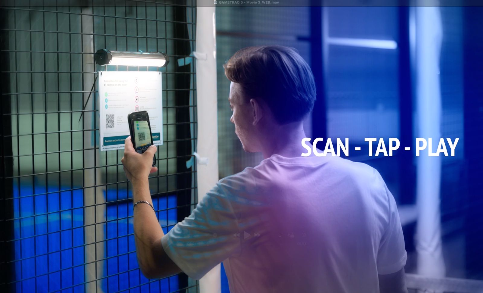 Scan · Tap · Play flow